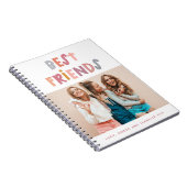 写真数々のカラフルおもしろい最高の友達 ノートブック (右側)