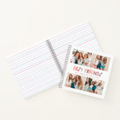 写真数々のカラフルおもしろい最高の友達 ノートブック (内部)