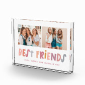 写真数々のカラフルおもしろい最高の友達 フォトブロック (右)