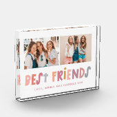 写真数々のカラフルおもしろい最高の友達 フォトブロック (左)