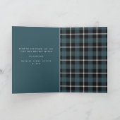 写真数々のクリスマスツリーホリデーカード カード (内部)