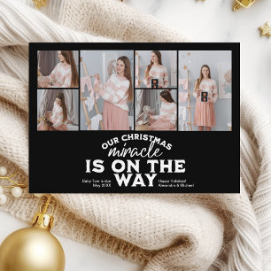 写真数々のクリスマス妊娠の発表 シーズンカード
