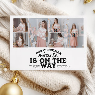 写真数々のクリスマス妊娠の発表 シーズンカード