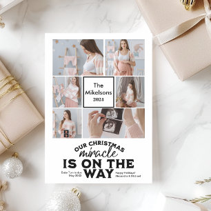 写真数々のクリスマス妊娠の発表 シーズンカード