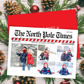 写真数々のコラージュのクリスマス新聞 シーズンカード