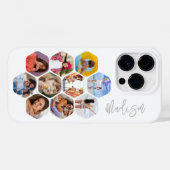写真数々のコラージュシンプルパーソナライズされたモダン Case-Mate iPhoneケース (裏面 (横))