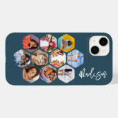 写真数々のコラージュシンプルパーソナライズされたモダン Case-Mate iPhoneケース (裏面 (横))