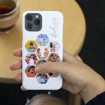 写真数々のコラージュシンプルパーソナライズされたモダン Case-Mate iPhone 14ケース<br><div class="desc">写真数々のコラージュシンプル名パーソナライズされたモダンHexagon Pattern頭が切れる phone iPhoneケースは、六角形の形であなたの写真のコラージュを特徴とする。おパーソナライズされた名前で誕生日、クリスマス、母の日、父の日、祖父母、兄、妹、友達など最高のに最適。写真のヒント： Zazzleにアップロードする前に写真を中心に。©Evco Studio www.zazzle.com/store/evcostudioによる設計</div>