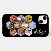 写真数々のコラージュシンプルパーソナライズされたモダン Case-Mate iPhoneケース (裏面 (横))
