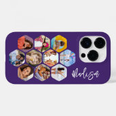 写真数々のコラージュシンプルパーソナライズされたモダン Case-Mate iPhoneケース (裏面 (横))