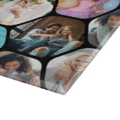 写真数々のコラージュシンプル六角モダン模様 カッティングボード (角)