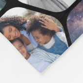 写真数々のコラージュシンプル六角モダン模様 フリースブランケット (角)