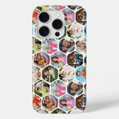 写真数々のコラージュシンプル六角モダン模様 Case-Mate iPhoneケース (裏面)