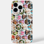 写真数々のコラージュシンプル六角モダン模様 Case-Mate iPhoneケース (裏面)
