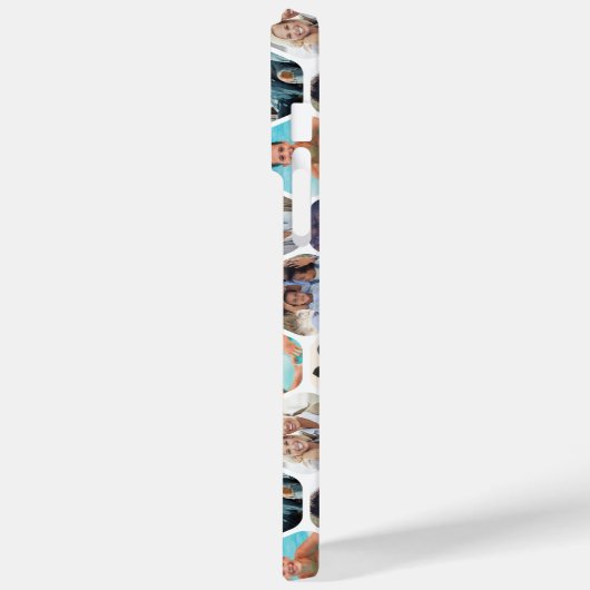 写真数々のコラージュシンプル六角モダン模様 Case-Mate iPhoneケース (裏面 / 左)