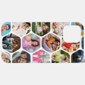 写真数々のコラージュシンプル六角モダン模様 Case-Mate iPhoneケース (裏面 (横))