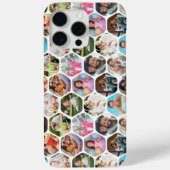 写真数々のコラージュシンプル六角モダン模様 Case-Mate iPhoneケース (裏面)