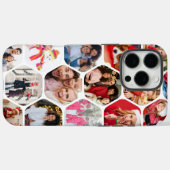 写真数々のコラージュシンプル六角モダン模様 Case-Mate iPhoneケース (裏面 (横))