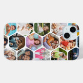 写真数々のコラージュシンプル六角モダン模様 Case-Mate iPhoneケース (裏面 (横))