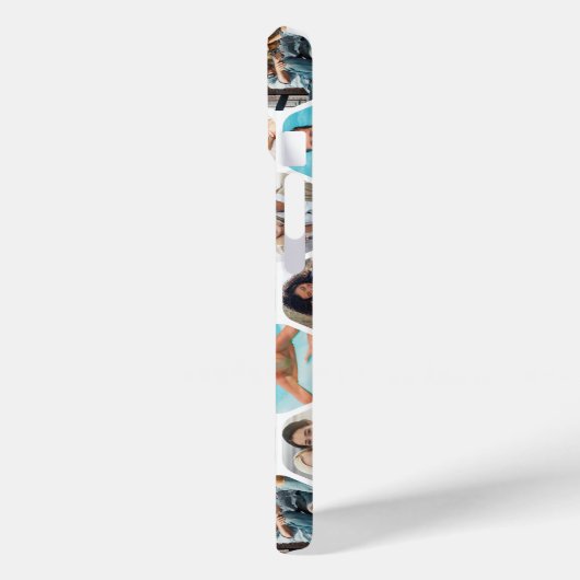 写真数々のコラージュシンプル六角モダン模様 Case-Mate iPhoneケース (裏面 / 左)