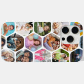 写真数々のコラージュシンプル六角モダン模様 Case-Mate iPhoneケース (裏面 (横))