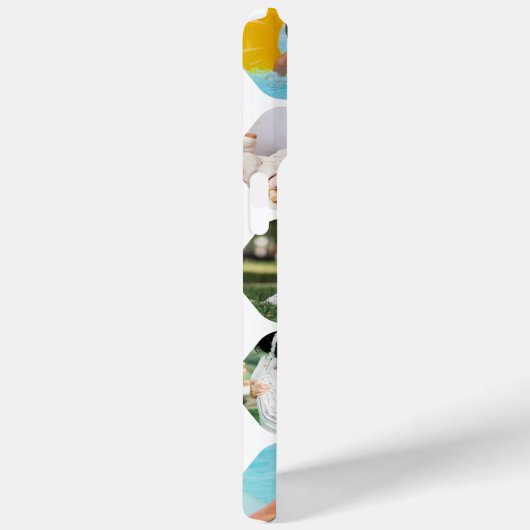 写真数々のコラージュシンプル六角モダン模様 Case-Mate iPhoneケース (裏面 / 右)