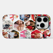 写真数々のコラージュシンプル六角モダン模様 Case-Mate iPhoneケース (裏面 (横))