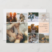 写真数々のコラージュバレンタインデー シーズンカード (正面)