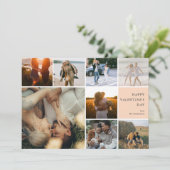 写真数々のコラージュバレンタインデー シーズンカード (スタンド正面)