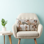 写真数々のコラージュモダンフパーソナライズされたァミリ ランバークッション (椅子)