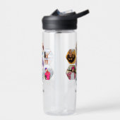 写真数々のコラージュモダン名パーソナライズされた ウォーターボトル (左面)