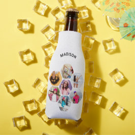 写真数々のコラージュモダン名パーソナライズされた ボトルクーラー