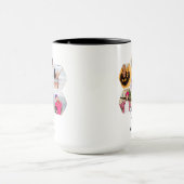 写真数々のコラージュモダン名パーソナライズされた マグカップ (中央)