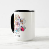 写真数々のコラージュモダン名パーソナライズされた マグカップ (正面左)