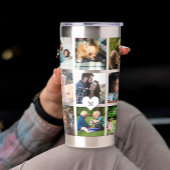 写真数々のコラージュモノグラムパーソナライズされたモダン 保温保冷タンブラー