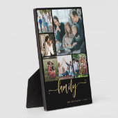 写真数々のコラージュ家族スクリプモダント保存 フォトプラーク (側面)