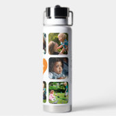写真数々のコラージュ愛お母さパーソナライズされたん ウォーターボトル (背面)