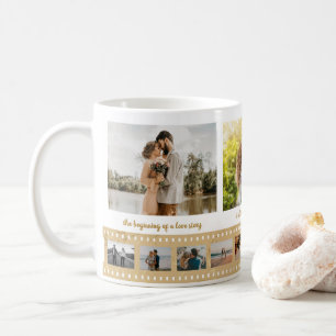 写真数々のコラージュ新結婚2周年記念 コーヒーマグカップ