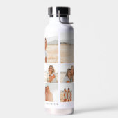 写真数々のコラージュ独自の作成パーソナライズされた ウォーターボトル (左面)