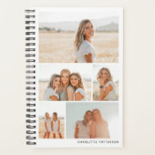 写真数々のコラージュ独自の作成パーソナライズされた プランナー手帳 (正面)