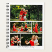 写真数々のコラージュ自分の家族を作成 プランナー手帳 (正面)