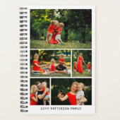 写真数々のコラージュ自分の家族を作成 プランナー手帳 (正面)