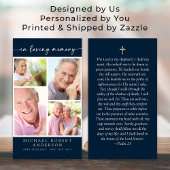 写真数々のコラージュ葬儀祈りの言葉カード