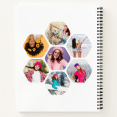 写真数々のコラージュBEE JUST YOU パーソナライズされた Name ノートブック (裏面)