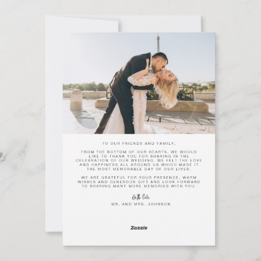 写真数々のサンキューカード シーズンカード (裏面)