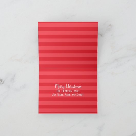 写真数々のサンタクロース小妖精や小人クリスマスフォトカード シーズンカード (内部)