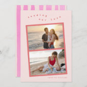 写真数々のサン・バレンタインフォトカード シーズンカード (正面/裏面)