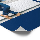 写真数々のネイビーブルー ポスター (角)