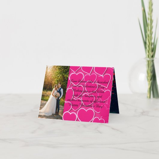 写真数々のバレンタインデーのカード サンキューカード (正面)