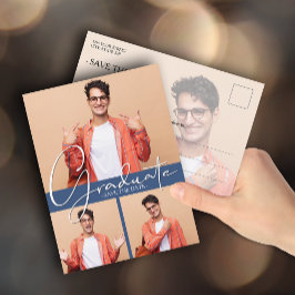 写真数々のブルー卒業の日付を保存 ポストカード